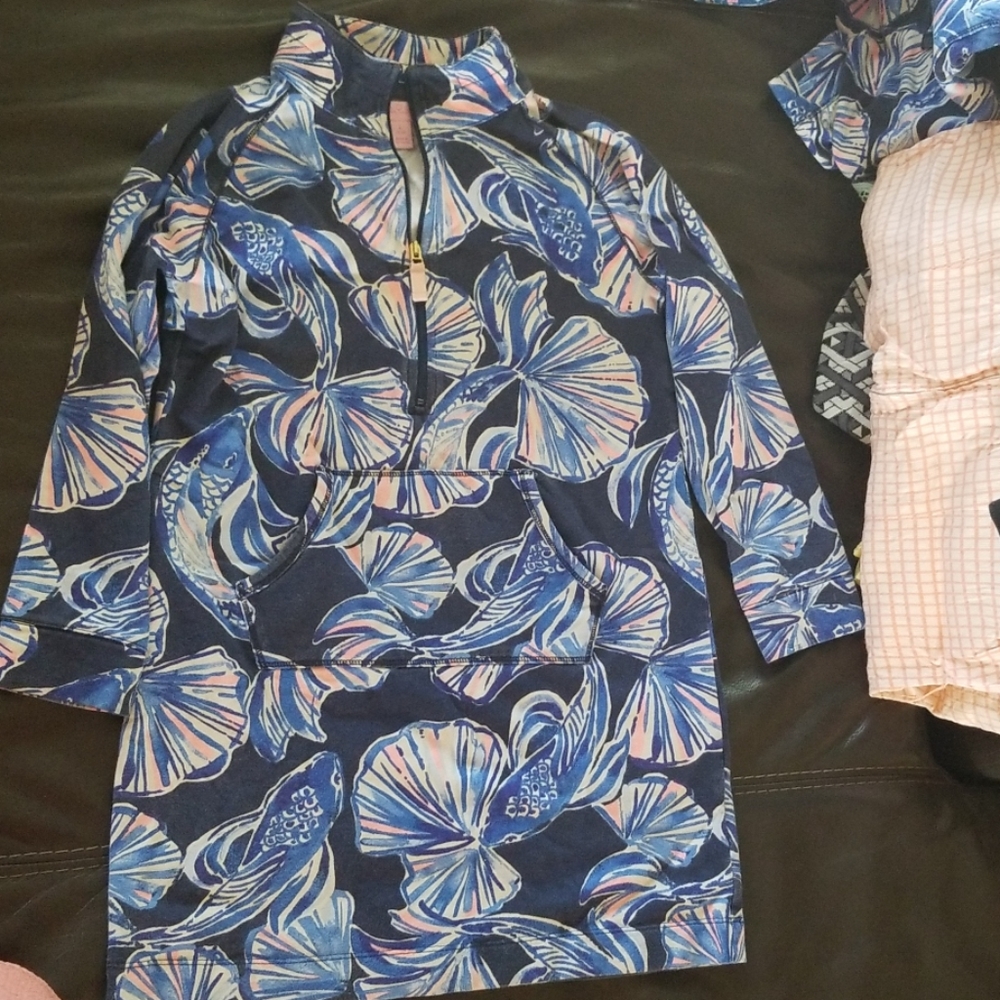 Lilly Pulitzer girls popover dress L